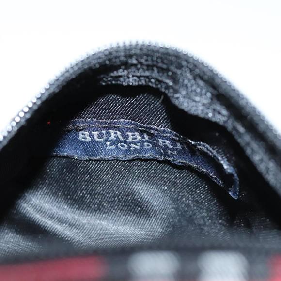 BURBERRY Nova Check Hand Pouch Nylon Red Auth yk12413 - Picture 10 of 16